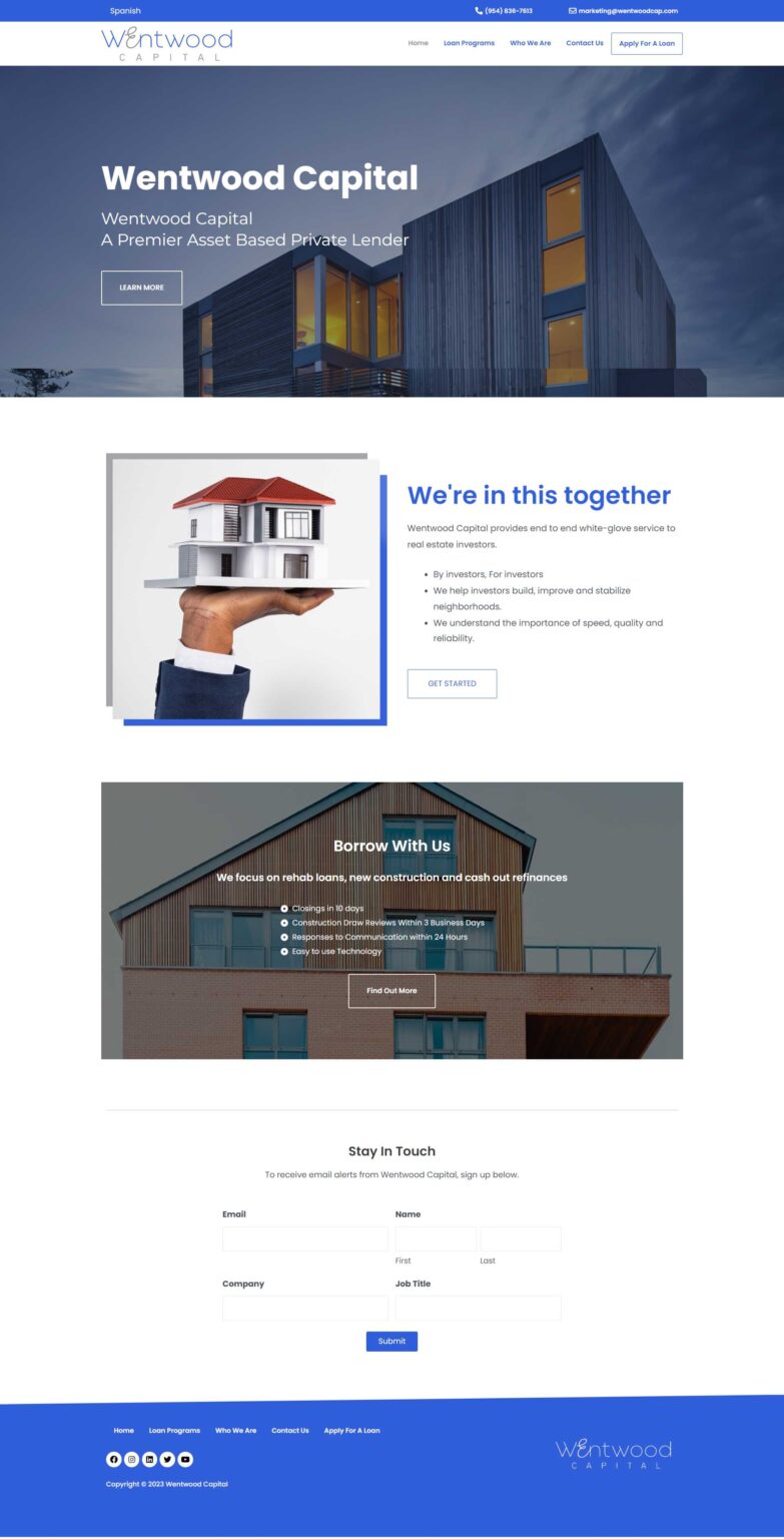 Wentwood Capital Websgig